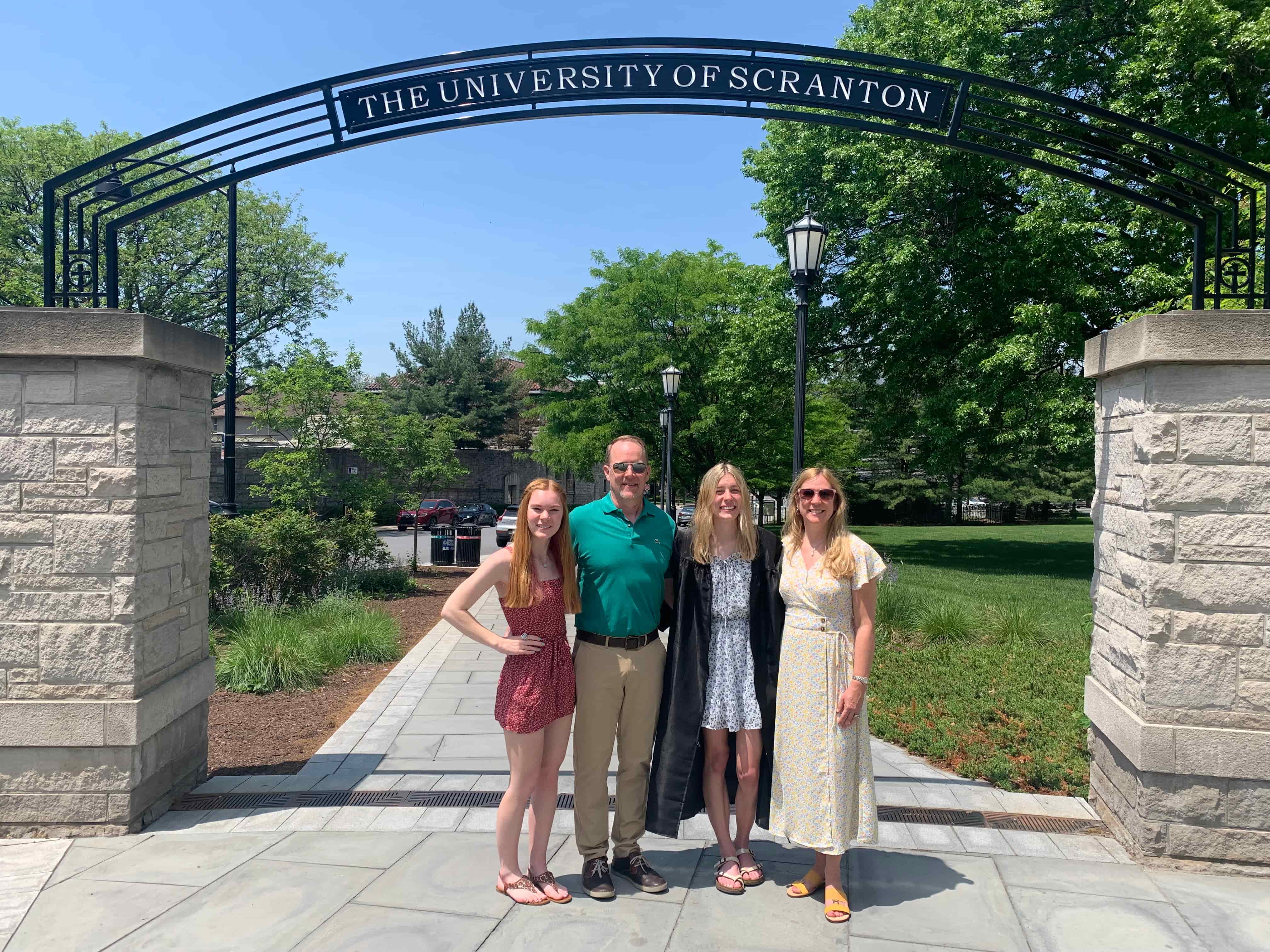 Senior Ashley Usaitis ’24, Women’s Track & Field. Father, Robert ’91 was a member of the men’s swimming and diving team and mother, Kara ’90 is also a graduate of The University.