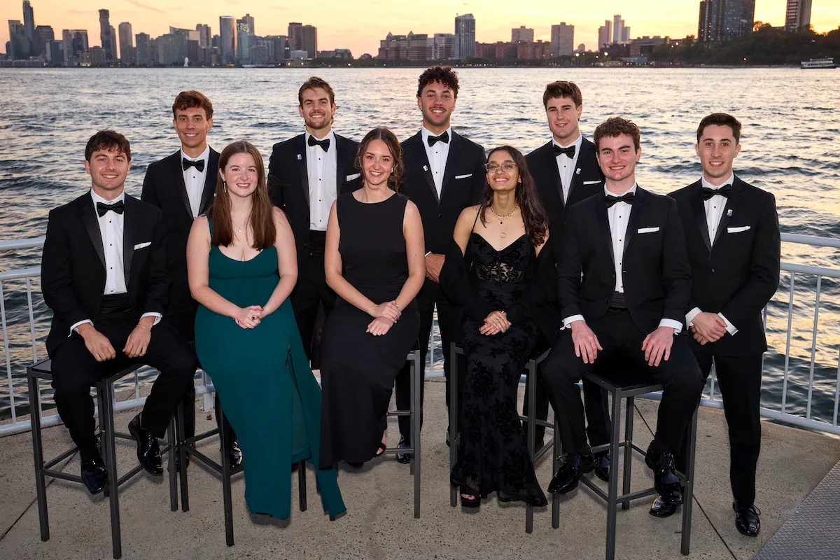 The Presidential  Scholars of the Class of 2026 gather for a photo at Pier  Sixty